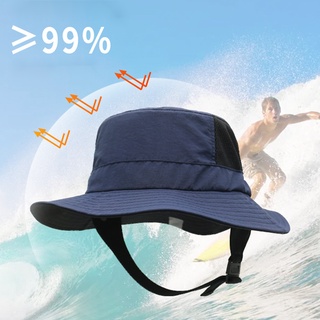 สินค้า หมวกปีกกว้าง กันแดด UPF50+ พับได้ สําหรับเดินป่า ตกปลา เล่นเซิร์ฟ