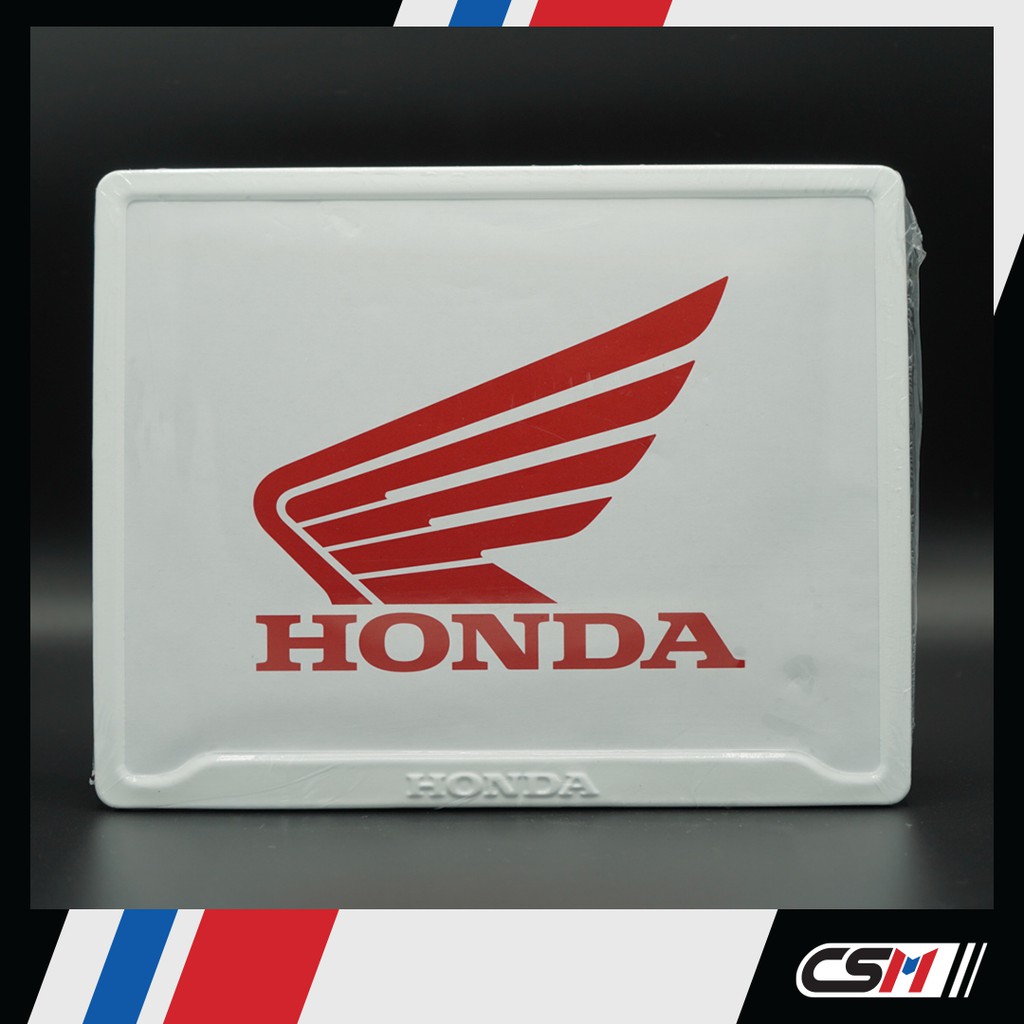 กรอบป้ายทะเบียนมอเตอร์ไซค์-honda-แบบที่-2-ของแท้-100-จากฮอนด้า