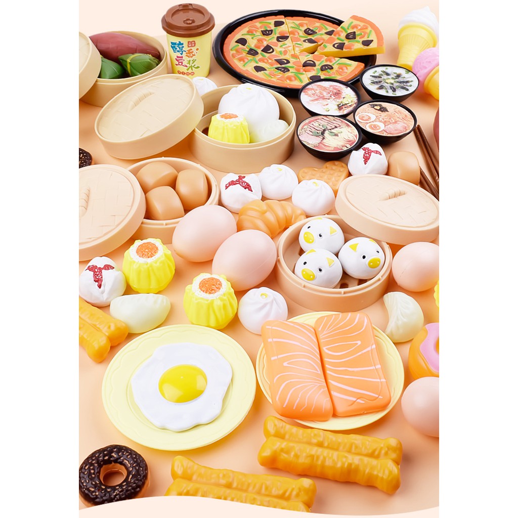 ของเล่นเด็ก-84-ชิ้นซาลาเปาผลไม้ชุดครัวของเล่น-84-childrens-toys-84-piece-steamer-buns-fruit-set-kitchen