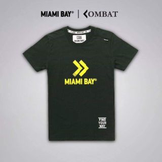 Miami เสื้อยืด รุ่น Combat สีเขียวแก่