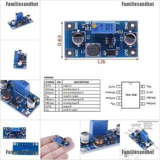 Familiesandhot 2a Dc - Dc Boost Step Up Volt อะแดปเตอร์แปลง 2V - 24V To 3v 5V 6V 9v 12v