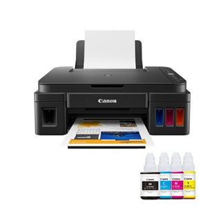 เครื่องปริ้น Canon G2010 Printer ปริ้นเตอร์อิ๊งค์แท๊งค์ เครื่องพิมพ์มัลติฟังก์ชั่นแคนนอน พร้อมหมึกแท้ 1 ชุด / Earth Shop