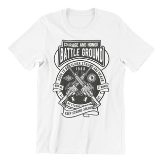 คอลูกเรือเสื้อยืด พิมพ์ลายกองทัพบกทหาร Courage And Honor Battle สําหรับผู้ชายS-5XL