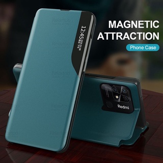 Leather Magnetic Smart Flip Coque For Xiaomi Redmi 10C Case Redmi10C Radmi Redmy 10 C C10 6.67" Stand Protect Phone Cover Funda
