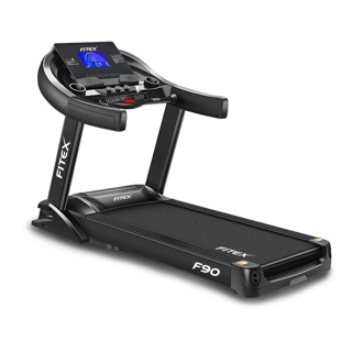 ลู่วิ่งไฟฟ้า F90 5 แรงม้า FITEX สายพาน 58 cm ลู่วิ่ง ความชันไฟฟ้า 20 ระดับ สปริงโช๊คอัพคู่ใหญ่พิเศษ เชื่อมต่อ Zwift