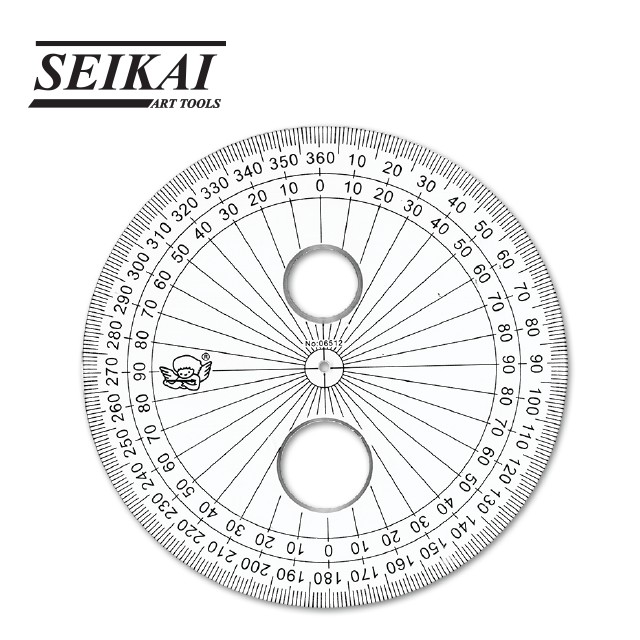 seikai-แผ่นอะคริลิค-protractor-360-a-b-protractor-1-แผ่น