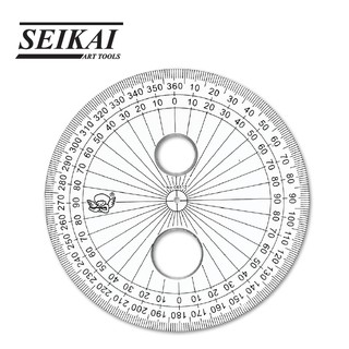 SEIKAI แผ่นอะคริลิค Protractor 360 A , B (PROTRACTOR) 1 แผ่น