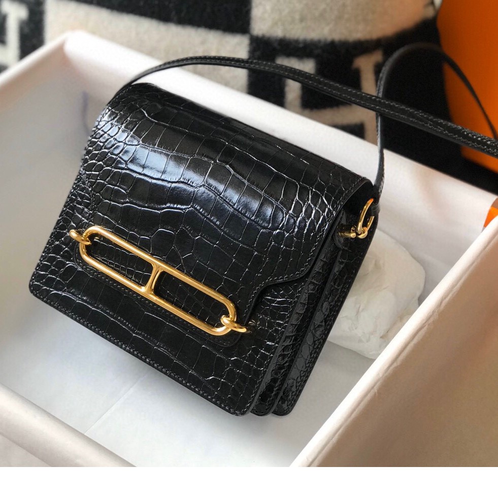 พรี-ราคา14300-hermes-roulis-กระเป๋าสะพาย-18cm