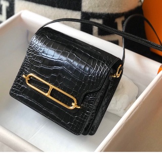 พรี ราคา14300 Hermes roulis กระเป๋าสะพาย 18cm