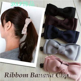 Banana Ribbon Bow กิ๊บกล้วย หนีบผม ดีไซน์โบว์ สไตส์ญี่ปุ่น ตัวหนีบผม กิ๊บหนีบผม ยางรัดผม แฟชั่น กิ๊บผม หนีบผม โบว์ผูกผม