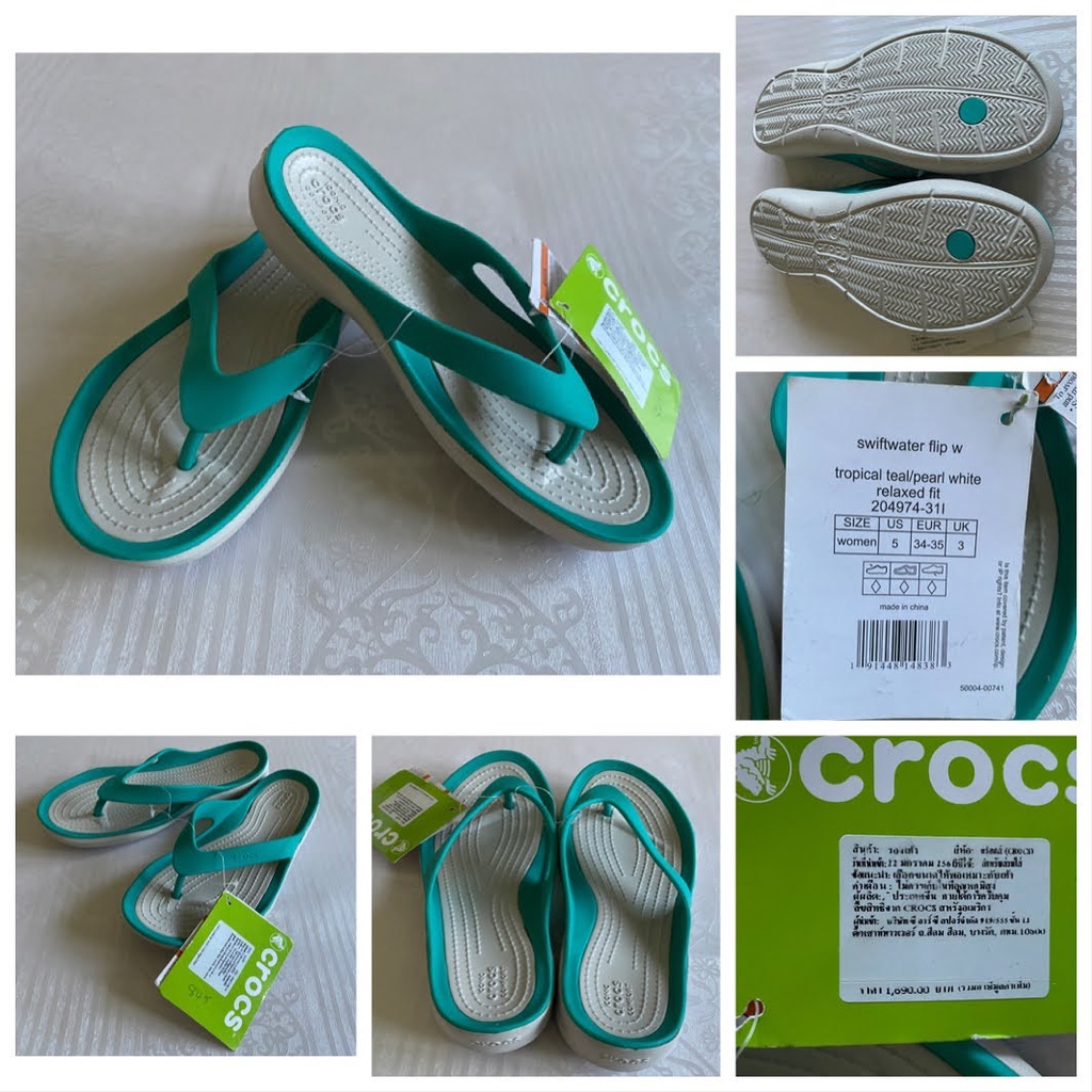 cr001-crocรองเท้าแตะ-มือ-1-ใหม่ป้ายห้อย-เบอร์รองเท้า-w5