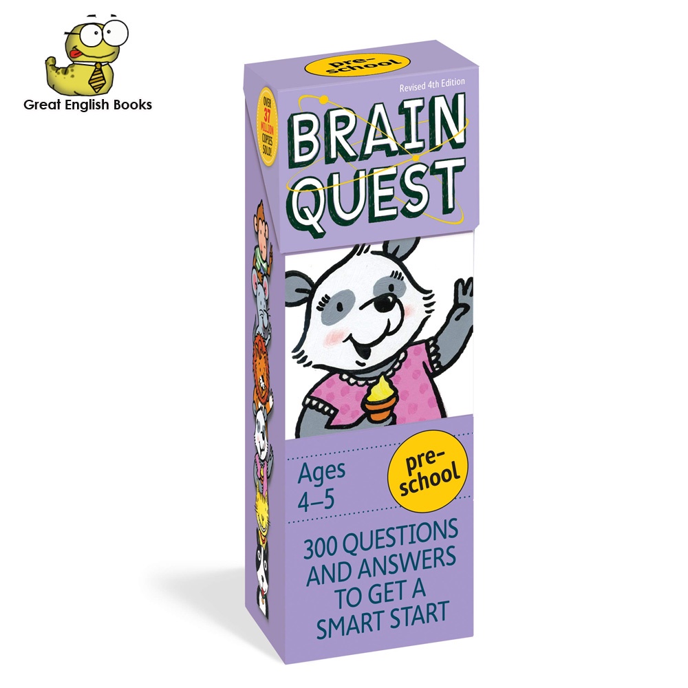 พร้อมส่ง-brain-quest-preschool-q-amp-a-cards-ages-4-5-กล่องม่วง-300-questions-and-answers-to-get-a-smart-start-curriculum-based-teacher-approved-brain-quest-decks-cards-may-1-2012-product-details