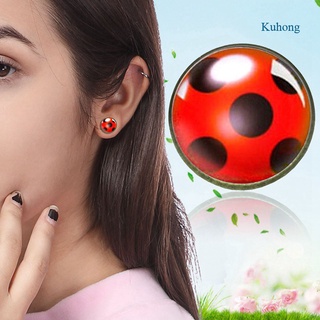 ภาพหน้าปกสินค้าKuhong Miraculous Ladybug ต่างหูแฟชั่นสําหรับผู้หญิง ที่เกี่ยวข้อง