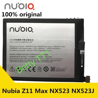 แบตเตอรี่ Nubia Z11 Max NX523 NX523J Li3839T43P6h406790 4000mAh ประกัน 3 เดือน
