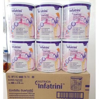 สินค้า Nutricia Infatrini  อินฟาทรินี่ ขนาด 400กรัม จำนวน 6 กระป๋อง