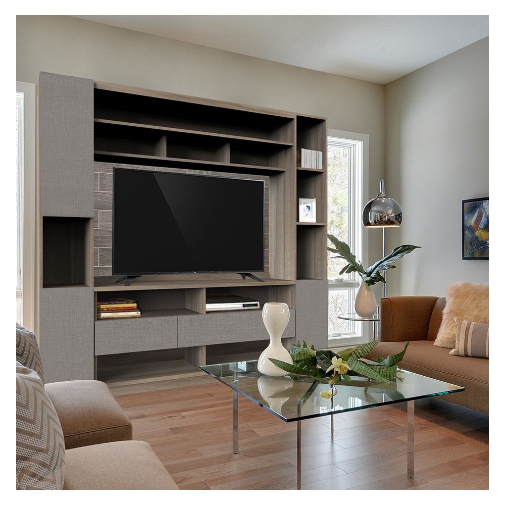 ตู้วางทีวี-buro-tvsc-200-สีอโรม่า-โอ๊ค-เทา-แต่งเติมห้องนั่งเล่นให้มีความโดดเด่นและลงตัวมากยิ่งขึ้นด้วย-ชั้นวางทีวี-จากแบ