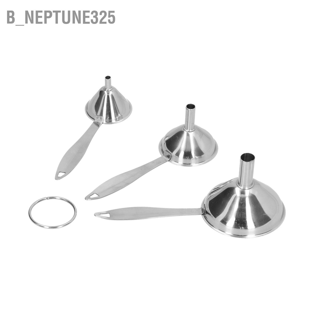 b-neptune325-กรวยสเตนเลส-ขนาดเล็ก-3-ชิ้น-สําหรับน้ํามัน-น้ําส้มสายชู-ไวน์-เครื่องเทศ-ซอส