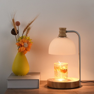 โคมไฟแว็กซ์ละลาย ◈LOG AROMA Simple Melting Wax Light Melting Candle Light Light ห้องนอนอโรมาร์บำบัดเตาอเมซอนไฟ -น้ำมันหอ