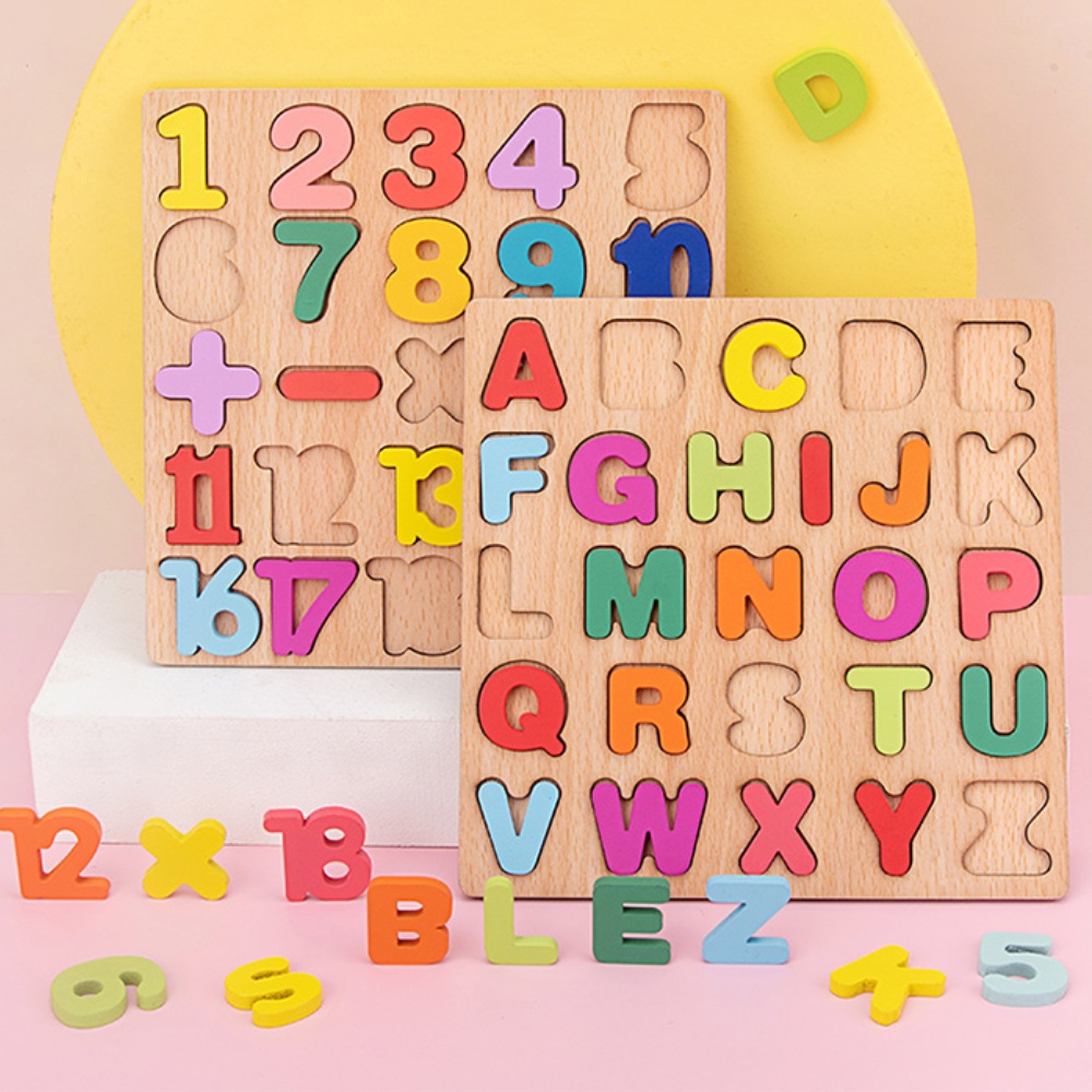 ภาพสินค้าของเล่นไม้ ตัวเลขเด็ก และรูปทรงตัวอักษร ความรู้ความเข้าใจ บล็อกตัวต่อคณิตศาสตร์ไม้ ของเล่นเด็ก จากร้าน iugeu8mx6_ บน Shopee ภาพที่ 2