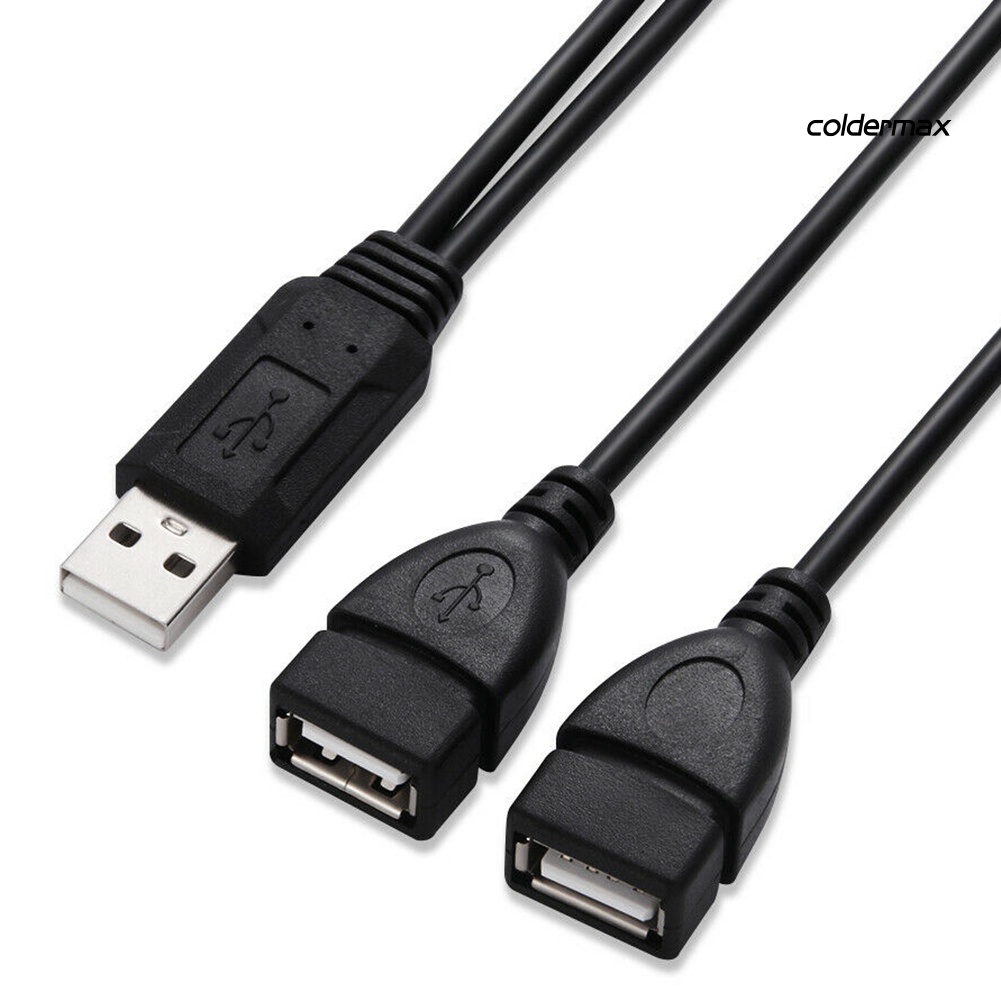 [ Cold ] สายเคเบิลอะแดปเตอร์แยก USB 2.0 A ตัวผู้ เป็น 2 ตัวเมีย 2 ชิ้น ...