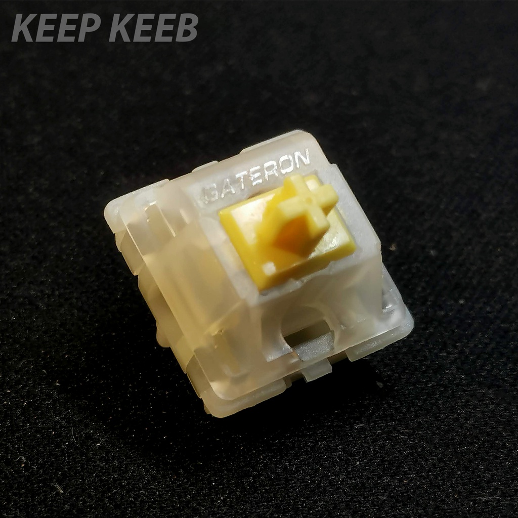 ภาพหน้าปกสินค้าGateron Milky Yellow Pro  5-Pin สวิทช์คีย์บอร์ด Mechanical น้ำหนัก 50g แสงลอด จากร้าน keepkeeb บน Shopee