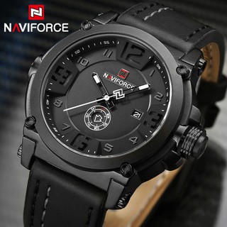 ภาพหน้าปกสินค้าNaviforce 9099 ขายดี นาฬิกาข้อมืออะนาล็อก สายหนัง กันน้ํา หรูหรา แฟชั่นสําหรับผู้ชาย ที่เกี่ยวข้อง