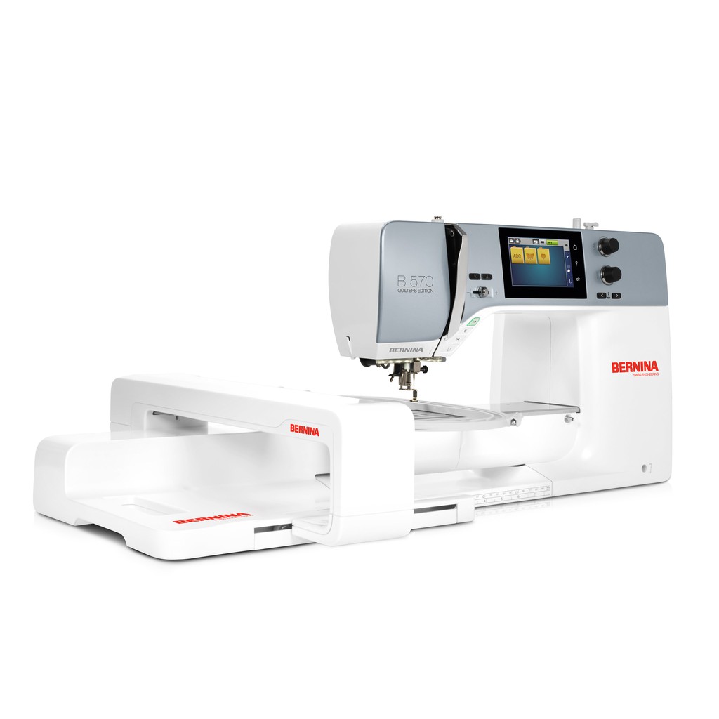 bernina-จักรเย็บคอมพิวเตอร์พรีเมี่ยม-แบรนด์สวิส-รุ่น-570-quilters-edition-คอจักรยาว-รองรับชิ้นงานใหญ่-เพิ่มแท่นปักได้