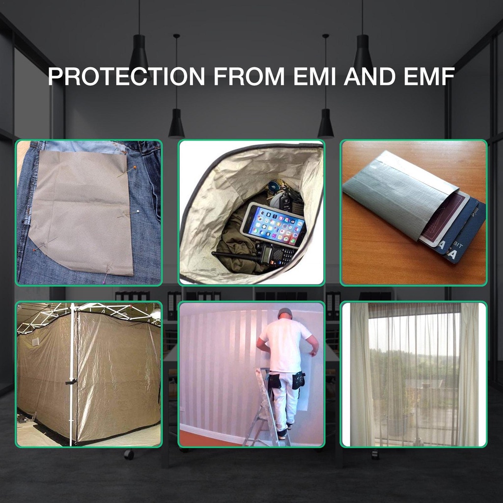 ภาพสินค้าผ้าฟาราเดย์ RFID EMF ป้องกันรังสี EMF RF & RFID จากร้าน yunt.th บน Shopee ภาพที่ 1
