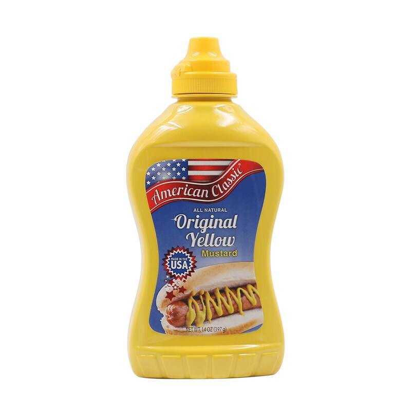 American Classic Yellow Mustard Sauce 397g. Shopee Thailand