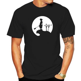 เสื้อยืดผ้าฝ้ายพรีเมี่ยม เสื้อยืดผ้าฝ้าย Sora Full Moon Silhouette สําหรับผู้หญิง ผู้ชาย