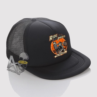 Distro หมวกตาข่าย ด้านหลังหมวกสแน็ปแบ็ก Rx King 135cc Ride Load Ride Proud Logo ST055 คุณภาพสูง