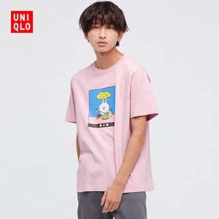 Uniqlo เสื้อยืดแขนสั้น พิมพ์ลาย LINE FRIENDS สําหรับผู้ชาย ผู้หญิง (UT) 446644