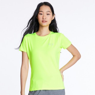เสื้อยืดสีขาวBODY GLOVE Womens Basic Drycool T-Shirt เสื้อยืด ผู้หญิง สีเขียวนีออน-56