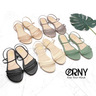 สินค้า [No.OY750] Defect Sale!! ⭐️ มีตำหนิ ORNY(ออร์นี่) รองเท้าแตะรัดส้น 3 Slide พื้นนุ่มๆ sandalkit ใส่ได้ 2แบบ