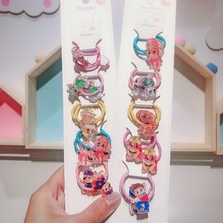 [KT] ยางรัดผม ลายการ์ตูนเจ้าหญิง สุนัข 2 ชิ้น สําหรับเด็ก