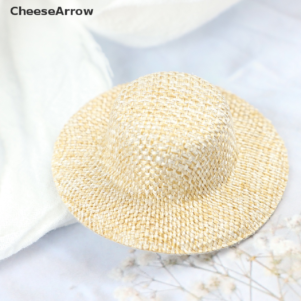 ภาพสินค้าCheesearrow หมวกฟางสาน ขนาดเล็ก สําหรับตกแต่งบ้านตุ๊กตา 2 ชิ้น จากร้าน cheesearrow11.th บน Shopee ภาพที่ 5