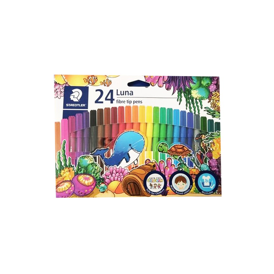 staedtler-สีเมจิก-luna-24-สี-ปากกาเมจิก-ปากกาสีน้ำ-เมจิก