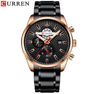 CURREN Fashion Creative Chronograph Men Watches Sports Business Wrist Watch Stainless Steel Quartz Male Clock Hombre