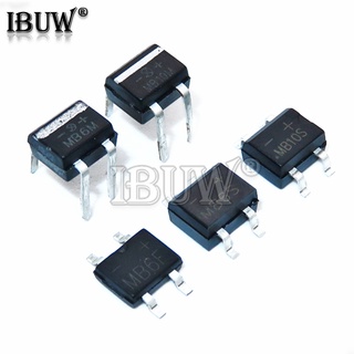 วงจรเรียงกระแสเต็มคลื่นแบบบริดจ์ MB6F MB6S MB10S MB6M DB107S DB157S DB207S DB107 DB207 SOP DIP 0.5A 1A 600V 1000V 20 ชิ้น