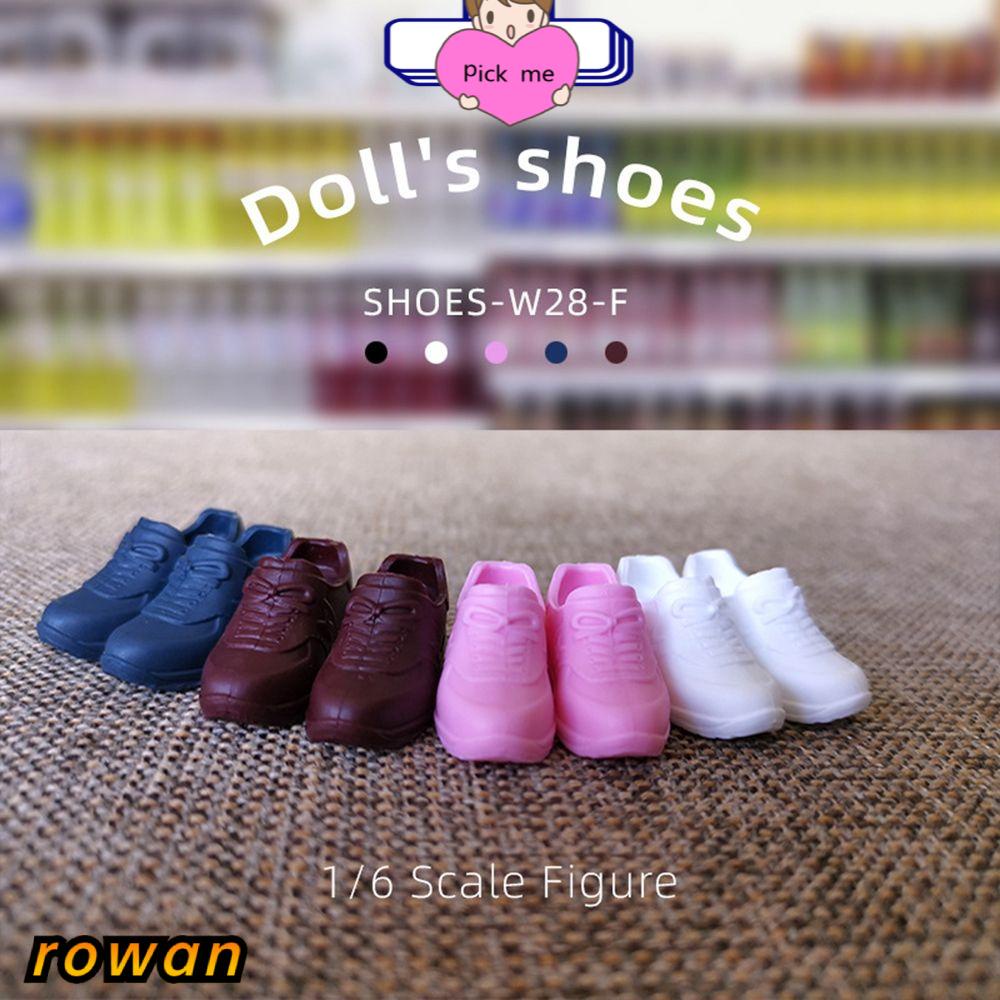 ภาพหน้าปกสินค้าROW High Quality Plastic Sneakers Accessories PVC Boots Fashion Doll Shoes For 16cm Dolls DIY 1/3 1/4 Foot Length 2~3.5cm Casual Shoes