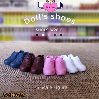 สินค้า ROW High Quality Plastic Sneakers Accessories PVC Boots Fashion Doll Shoes For 16cm Dolls DIY 1/3 1/4 Foot Length 2~3.5cm Casual Shoes