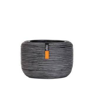 BOFZ 223 Vase Round Rib (Size D 22 x H 13 cm) - กระถางต้นไม้ Modern แบรนด์ Capi Europe