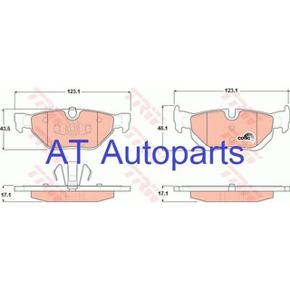 ผ้าเบรคหลัง BMW S3 E90 325I 1.6L 2.0L Rotor300mm 2005-2011 GDB1626