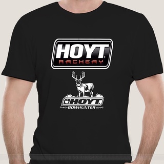 เสื้อยืดผ้าฝ้ายฤดูร้อนราคาถูกสุด ๆเสื้อยืดแขนสั้นลําลอง ผ้าฝ้าย 100% พิมพ์ลาย Hoyt Archery Get Seriousget Hoyt Bowhunter