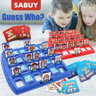 SABUY Tiktok ฮิตมาก Guess Who บอร์ดเกม Who is it Board Game ทายสิว่าฉันเป็นใคร ปาร์ตี้ของเล่น เกมจับคู่