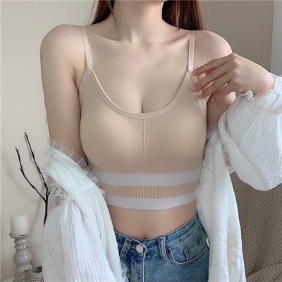 a58-สปอร์ตบรา-เสื้อสายเดี่ยว-สายปรับได้-ผ้าแน่นใส่กระชับ-ยืดหยุ่นตามขนาดหน้าอก