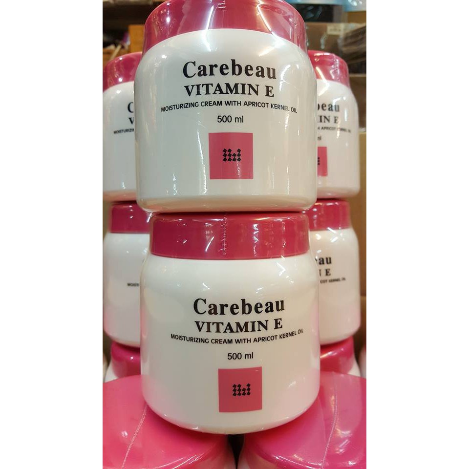 ภาพหน้าปกสินค้าแคร์บิว โลชั่นทาผิว วิตามินอี สูตรผสมน้ำมันเมล็ดแอพปริคอท Carebeau Vitamin E กระปุก