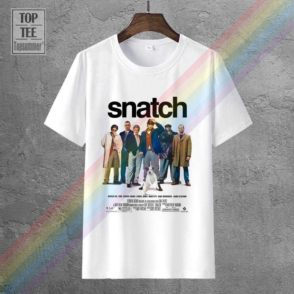 2021-เสื้อยืดแขนสั้นพิมพ์ลาย-snatch-movie-poster-สําหรับผู้ชายสีขาว