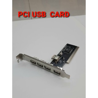 [ลด15% โค้ดGMQC296] PCI USB Card Support windows 7/8 อุปกรณ์ต่อพ่วงคอม คุณภาพดี สัญญานดี แข็งแรงทนทาน