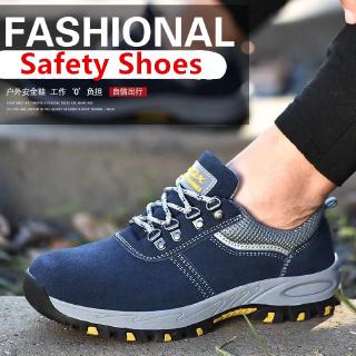 ภาพหน้าปกสินค้ารองเท้าเซฟตี้แฟชั่น Unisex รองเท้าทำงานรองเท้าเดินป่าระบายอากาศ ที่เกี่ยวข้อง
